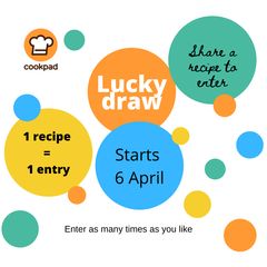 A picture of Recipe lucky draw.