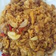 Nasi goreng sosis pedas