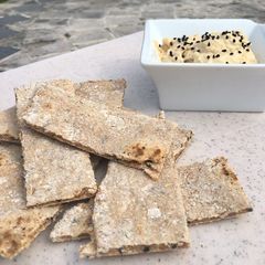Speedy Nigella Seed Spelt Flatbreads A picture of Speedy Nigella Seed Spelt Flatbreads.