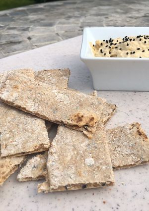 A picture of Speedy Nigella Seed Spelt Flatbreads.
