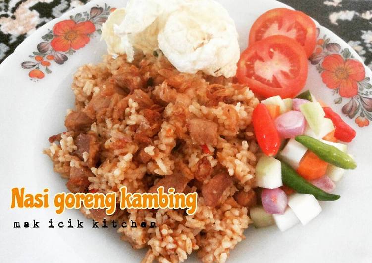 Resep Nasi goreng kambing 🐏 ala mak icik yang Sempurna