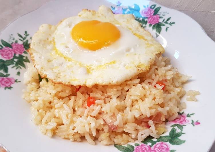 Langkah Mudah untuk Menyiapkan Nasi lemak simple ala rice mix blueband Anti Gagal