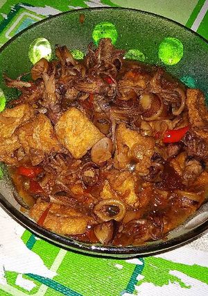 Foto resep Tumis cumi dan tahu