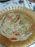 Sopa Cabello de ángel con verduras