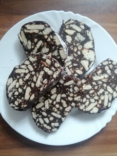 Kekszszalámi recept fotója