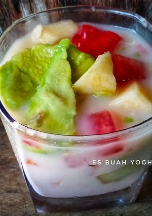 Foto resep Es Buah Yoghurt