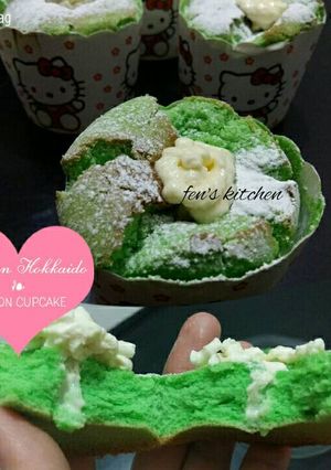 Foto resep Pandan Hokkaido Chiffon Cupcake