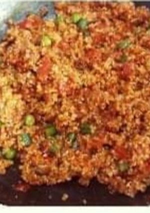 A picture of Quinoa Tomato biryani.