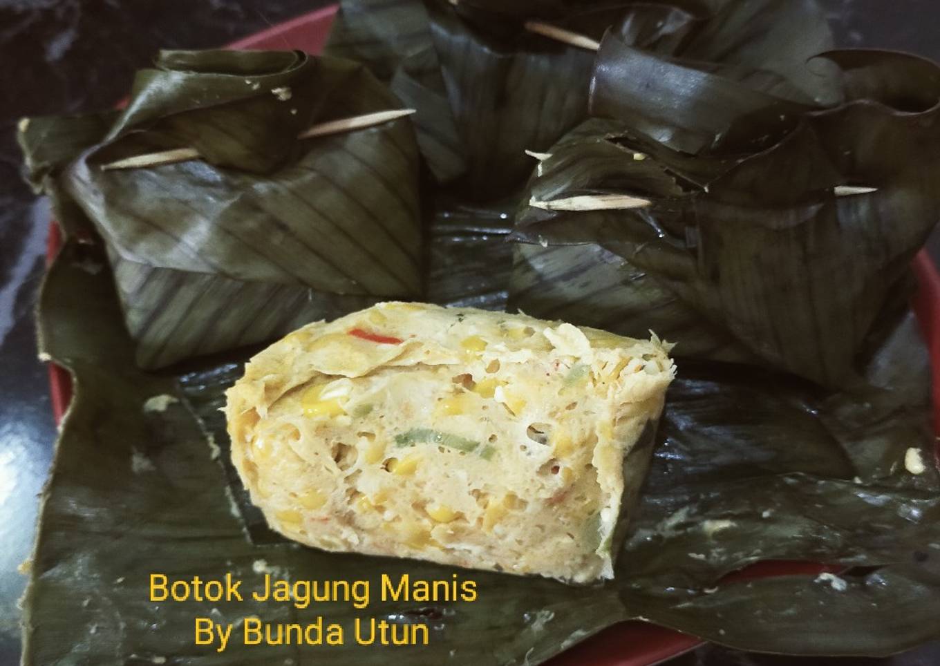 Botok jagung manis