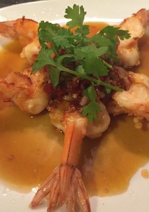 รูปของ กุ้งราดซอสมะขาม