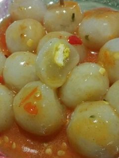 Foto resep Cilok isi Ayam Suwir Pedas