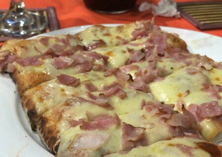 Pizza con panceta! 😋 Receta de Anhy 🌹 Cookpad