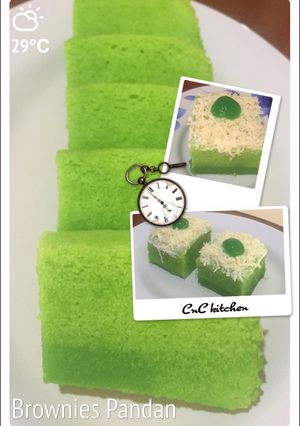 Foto resep Brownies kukus pandan