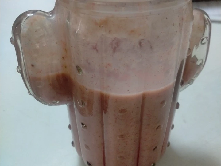 Easy Way Make Banana strawberry smoothie the Delicious So Delicious