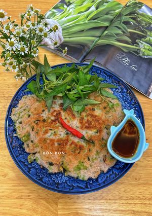 Hình của món Chả Cốm Cá Thác Lác.