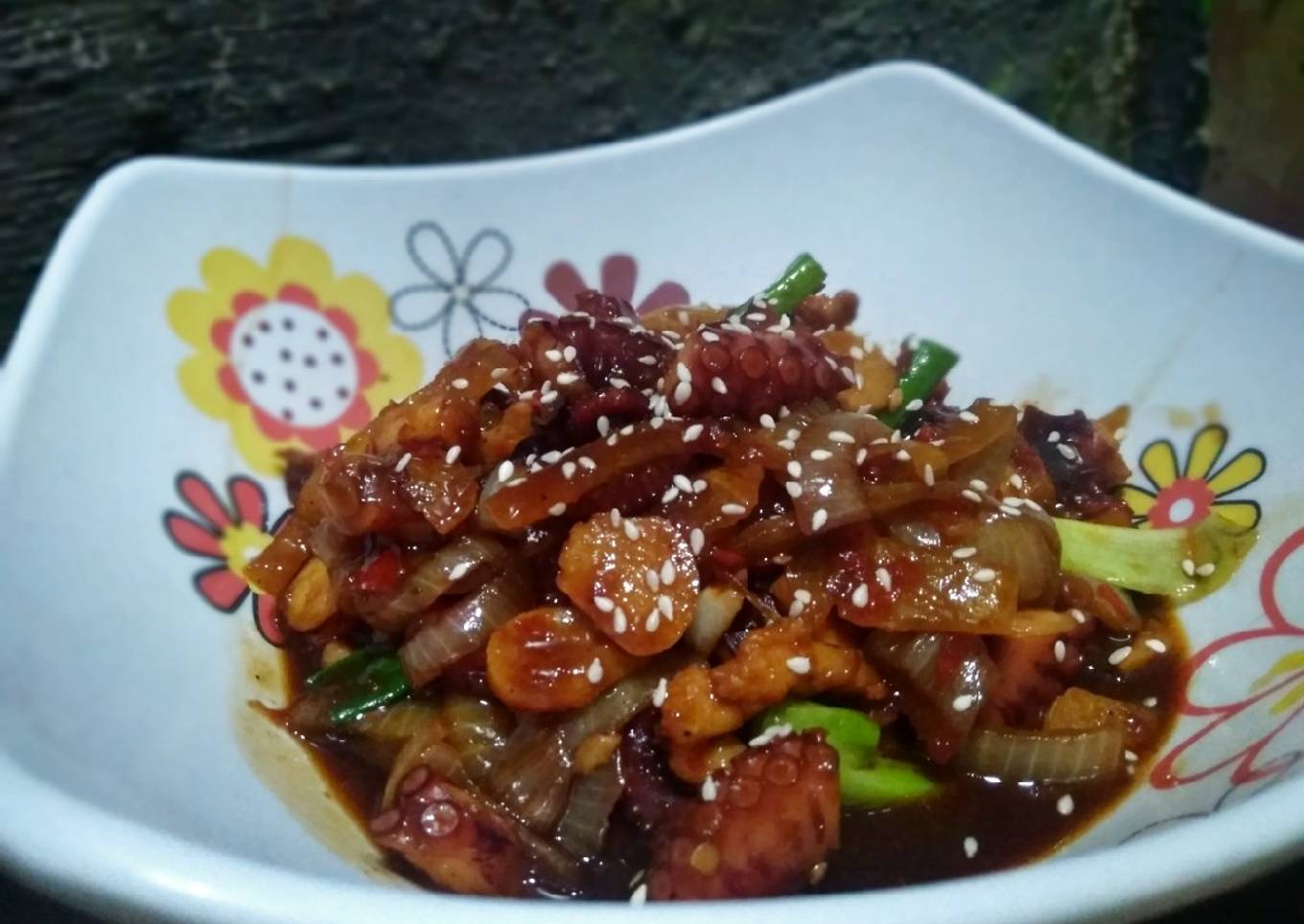 Nakji Bokkeum Homemade (Gurita)