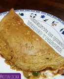 Omellette de muzzarella, verdeo y panceta