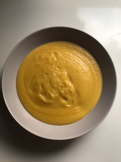 Una foto de Puré de calabaza