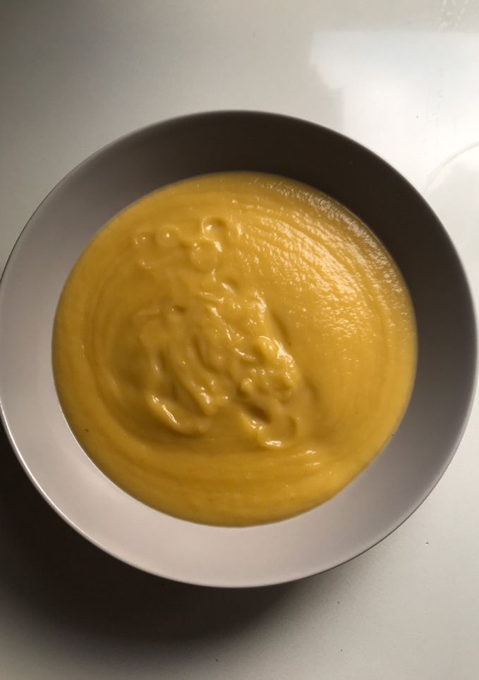 Una foto de Puré de calabaza