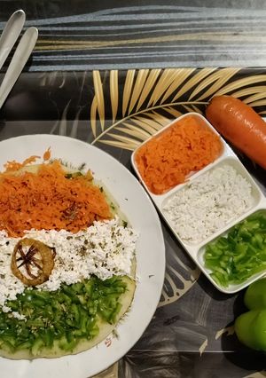 A picture of Tricolor nutritious Uttapam.
