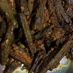 A picture of Bharwa bhindi.