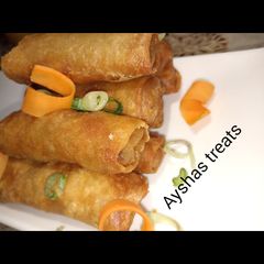 A picture of Spring rolls.