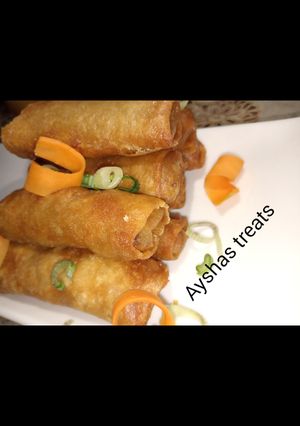 A picture of Spring rolls.