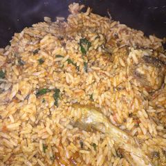 A picture of Jollof Rice (quick fix).
