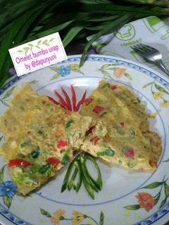 Foto resep Omelet bumbu urap