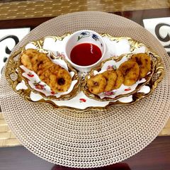 A picture of Rice flour mini vada.