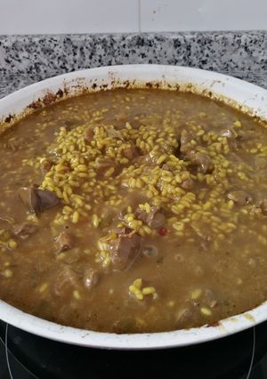 Una foto de Arroz con menudillo