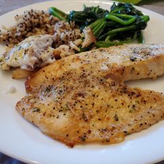A picture of Parmesan Lemon Pepper Tilapia.