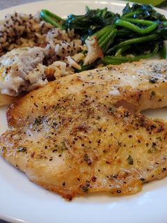 A picture of Parmesan Lemon Pepper Tilapia.