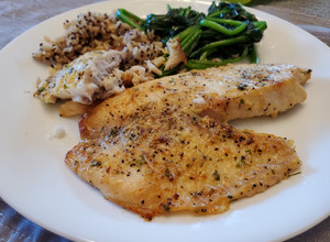 A picture of Parmesan Lemon Pepper Tilapia.