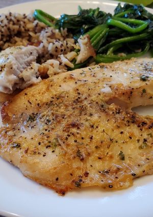A picture of Parmesan Lemon Pepper Tilapia.