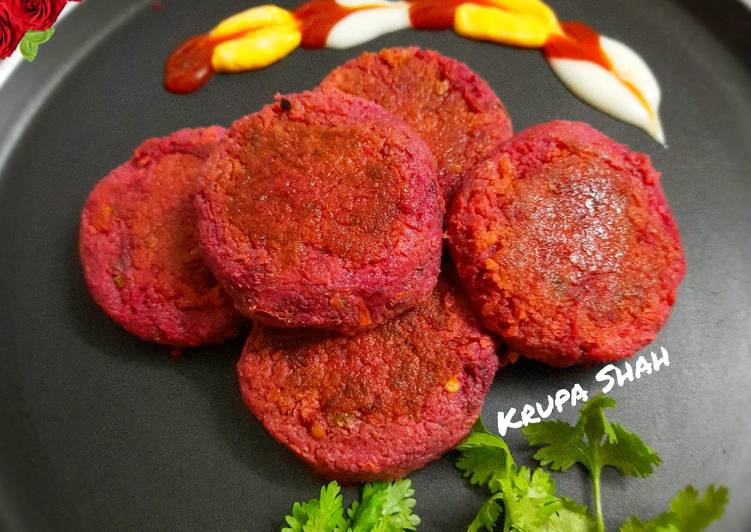 Beetroot carrot cutlets