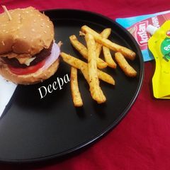 Allu Tikki Burger 🍔 A picture of Allu Tikki Burger 🍔.