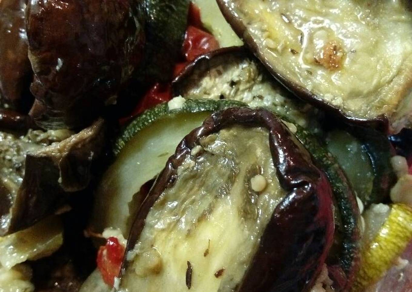Berenjenas asadas con aliño