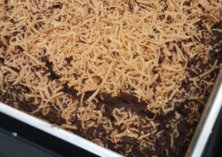 Brownis panggang keju