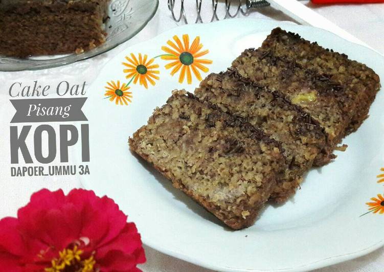 Langkah Mudah untuk Membuat Cake Oat Pisang Kopi Leziiiis😋, Enak Banget