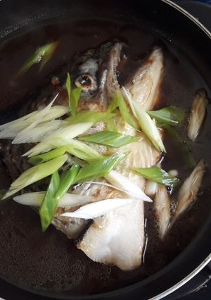 Foto resep Kepala Salmon Saus/kuah Jepang