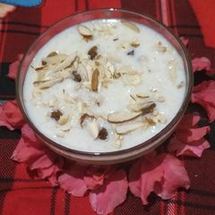 A picture of Chawal kheer(indian rice pudding).