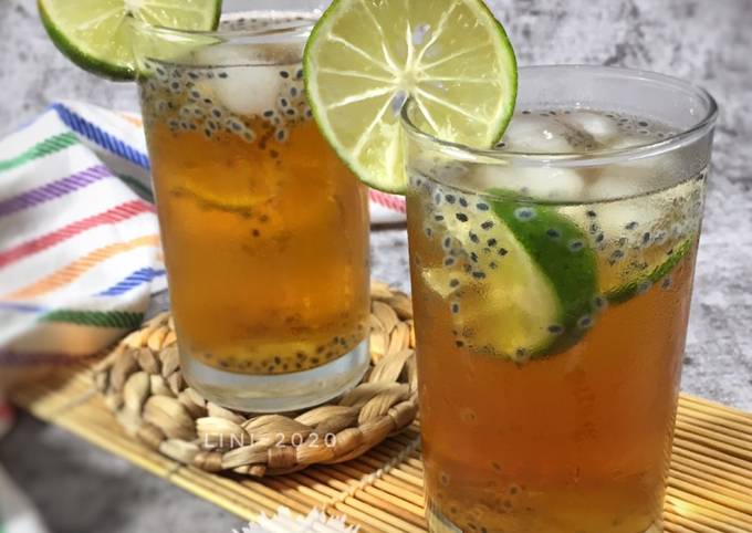 Resep Lemon Tea Selasih Minuman Segar Teh Oleh Lini Cookpad 6326