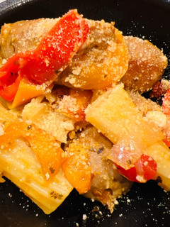 A picture of Beefy Sausage Pasta 🍝.