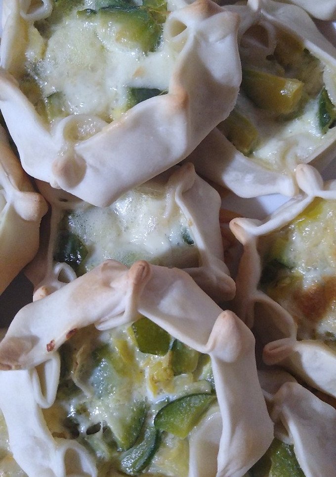 Una foto de Canastitas de zapallito verde