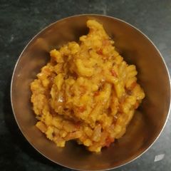 A picture of Sev bhaji.