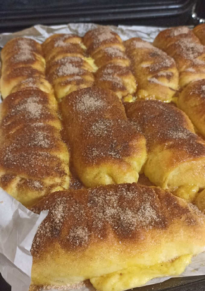 "karantén süti" fahéjas-pudingos rúd recept fotója