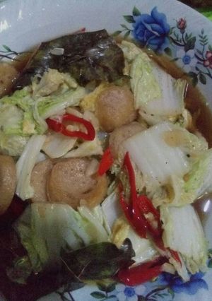 Foto resep Tumis Sawi bakso