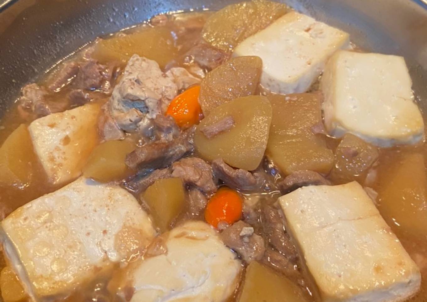 Babi Kecap Tahu Kentang