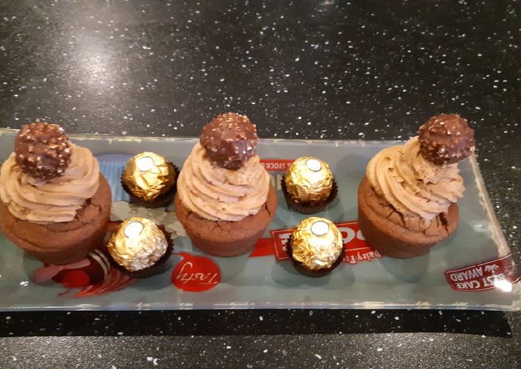 Créer des étapes Cup sablé breton ferrero rocher à la maison